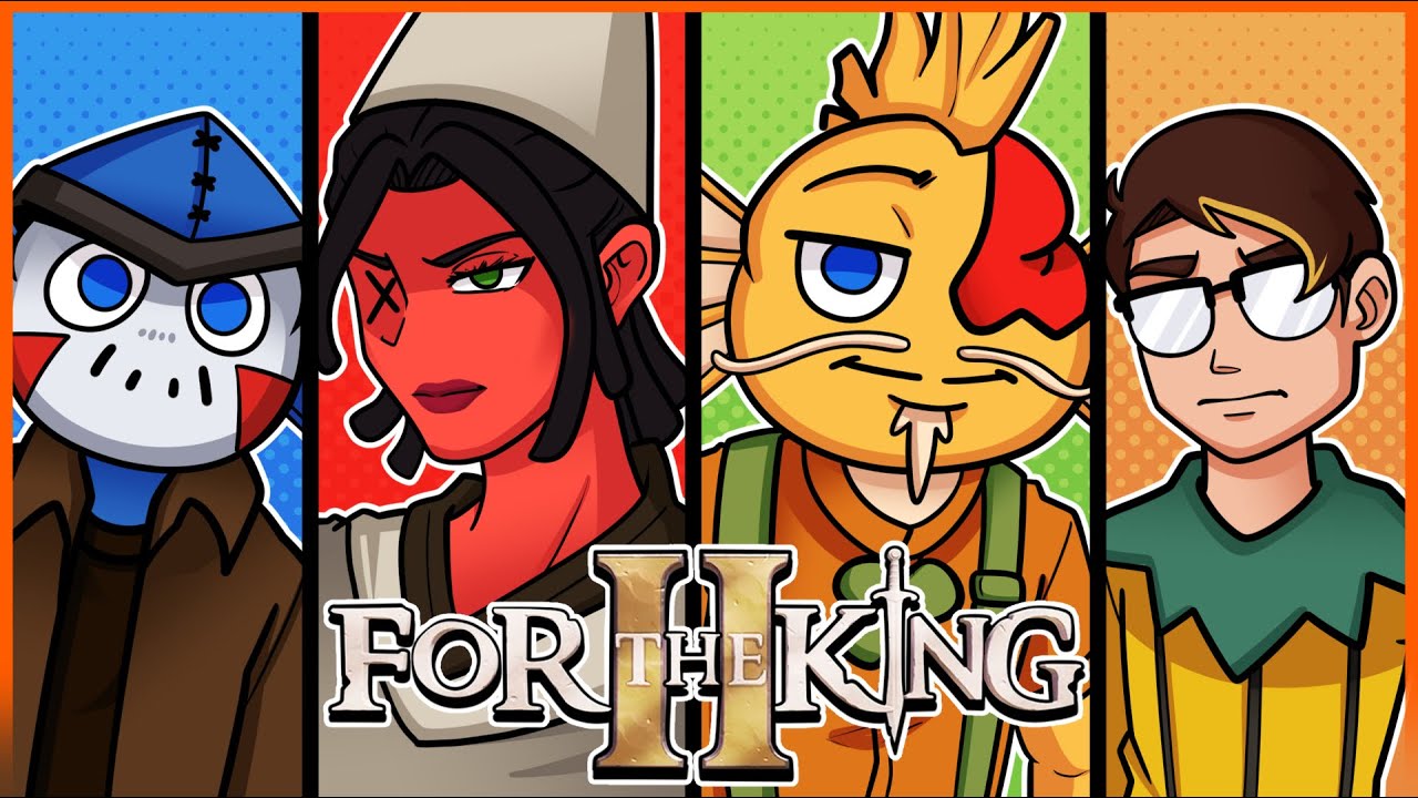 4 IDIOTS ATTEMPT TO BEAT CHAPTER 1!!![FOR THE KING 2] w/ delirious, cartoons , Kyle