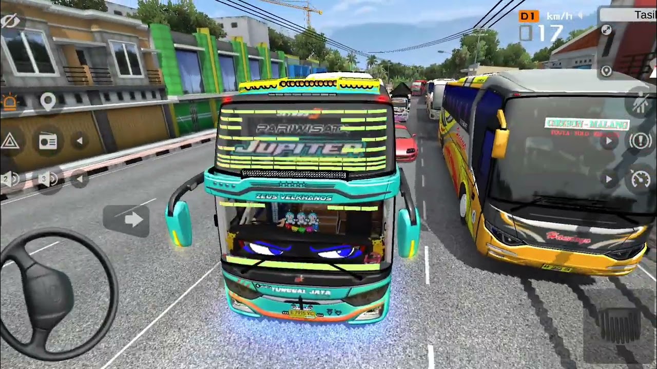 Bus Jupiter Tunggal Jaya Bawa Karyawan Ciputra Liburan Ke Pantai Ancol Telolet Basuri 
