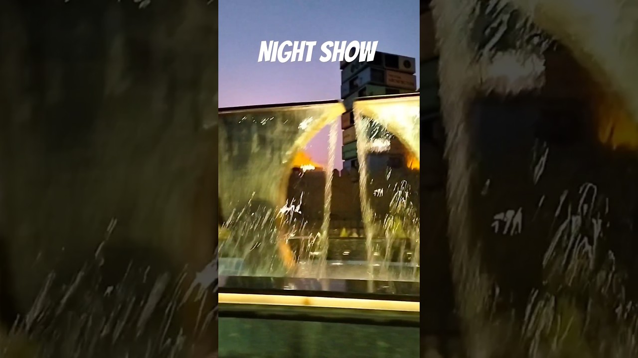 Night show#waterfallshorts  # amazing shorts #viral short # basant.....