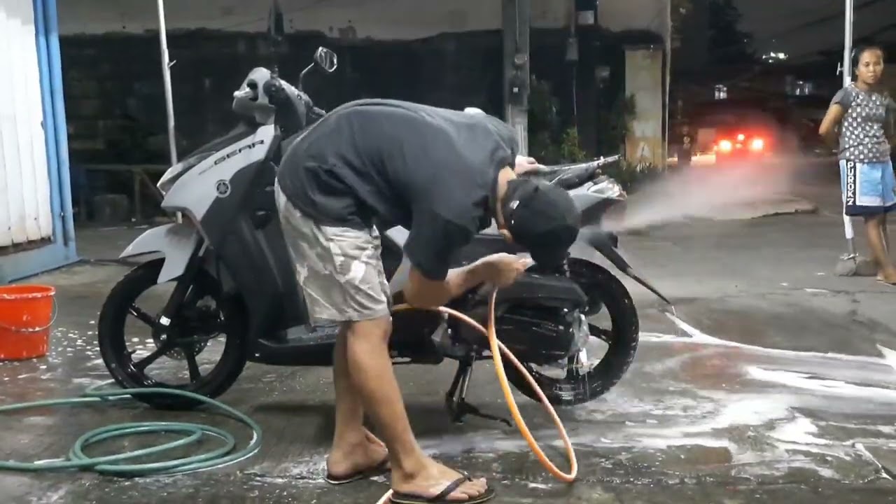 Mio Gear Bayani First Car wash #gear125