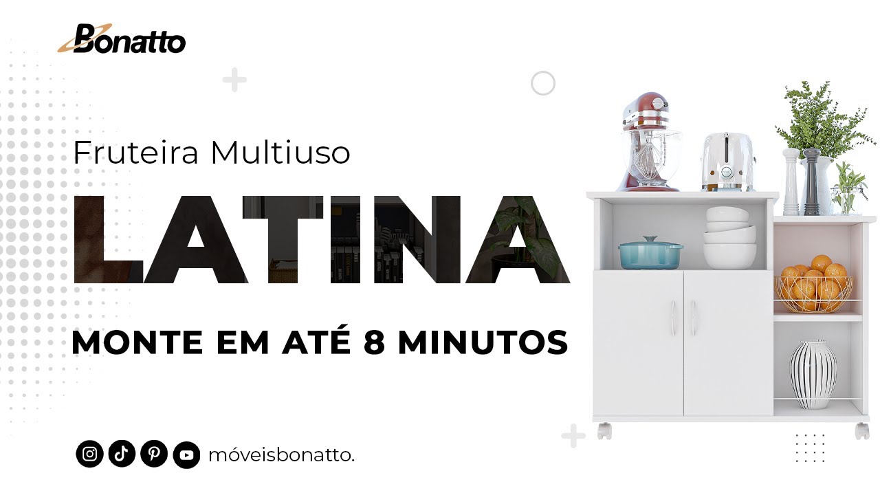 Como montar Fruteira Latina  Móveis Bonatto