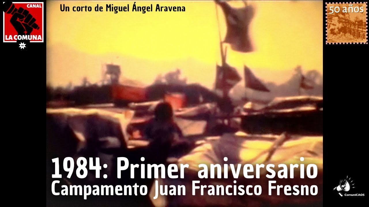 1984: primer aniversario campamento Juan Francisco Fresno