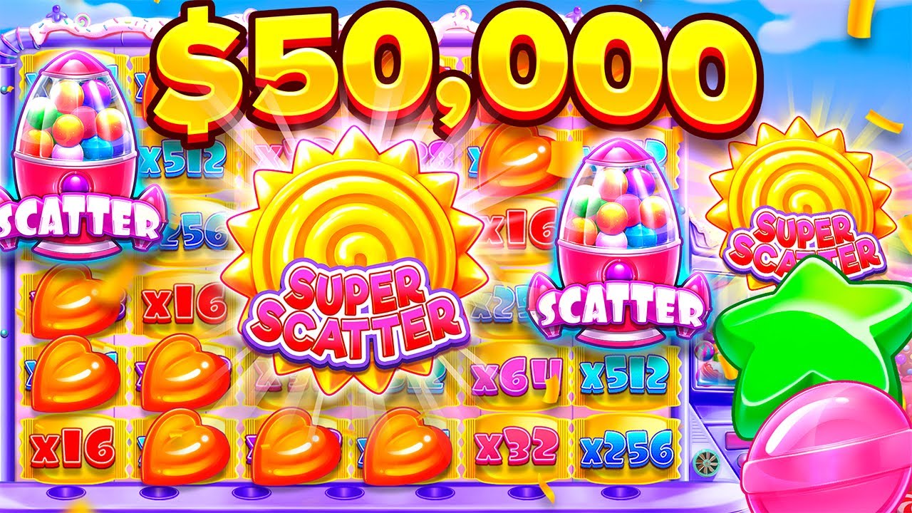 Я попал в новый бонусный раунд Sugar Rush Super Scatter.