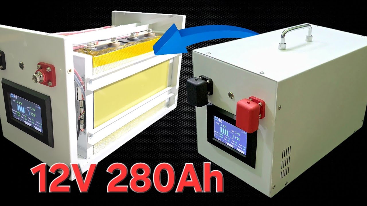 Đ&oacute;ng Pin 12v 280Ah lifepo4, Pin lưu trữ, Pin inverter, camping...