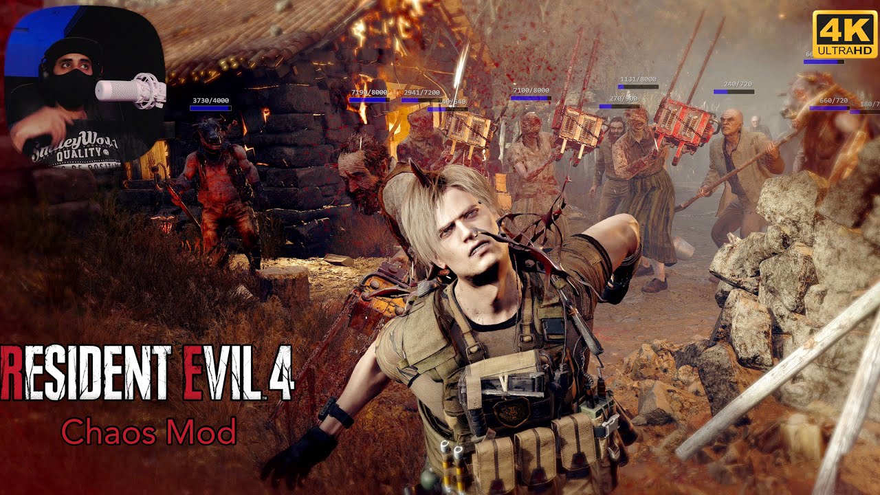 رزدنت ايفل ٤ ريميك (تجربة مود الفوضى الجديد )| RE4 Remake (Chaos Mod Play test )