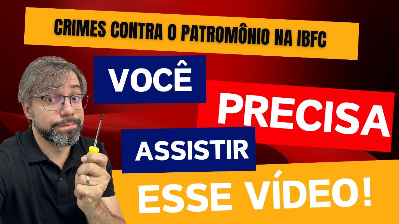 CONCURSO TJPE 2025 - CRIMES CONTRA O PATRIMÔNIO SEMPRE CAI ESSE PONTO