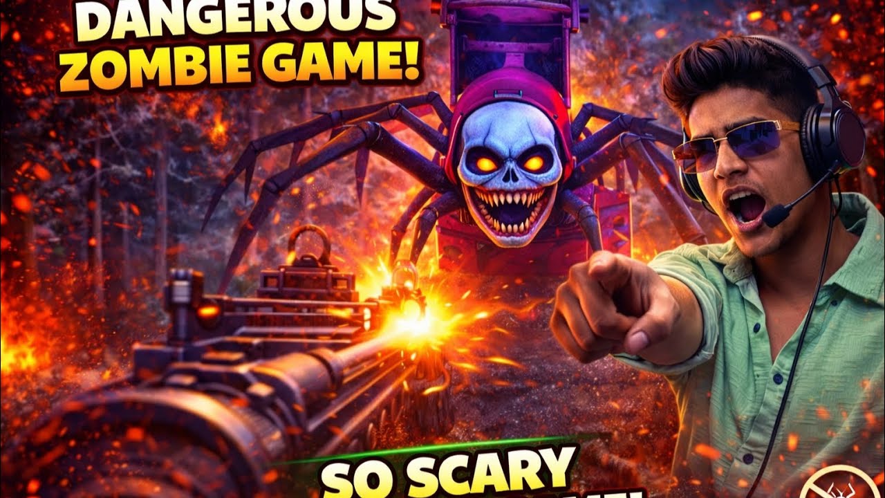 Dangerous Zombie Game So Scary Zombie Gameplay Video🥵 We Can Spidy zombie Village In Survive #viral 