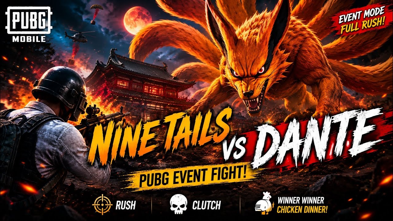 🐉 NINE TAILS vs DANTE 🔥 | PUBG MOBILE EVENT