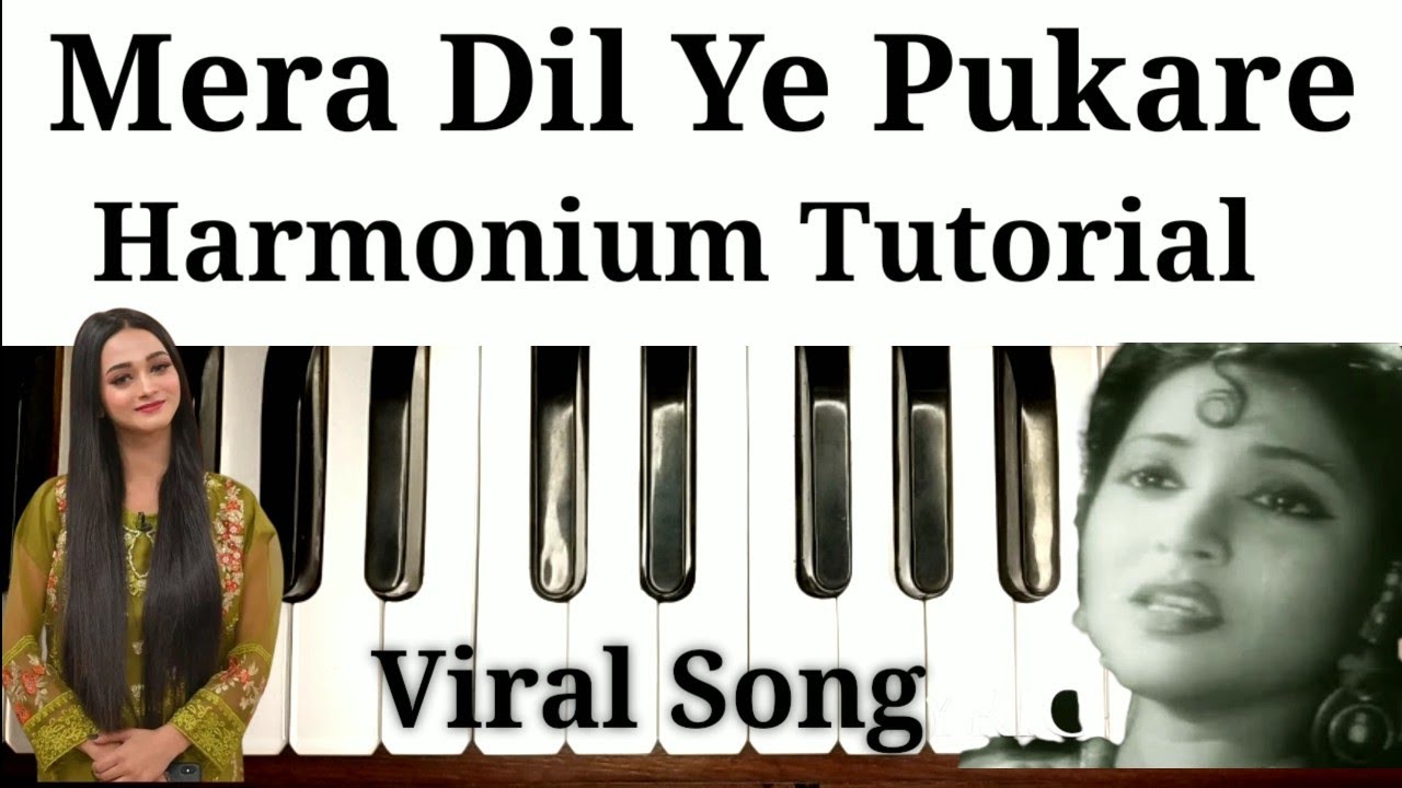 Mera Dil Ye Pukare Aaja Harmonium Tutorial | In Hindi / Urdu | Harmoniumdidi