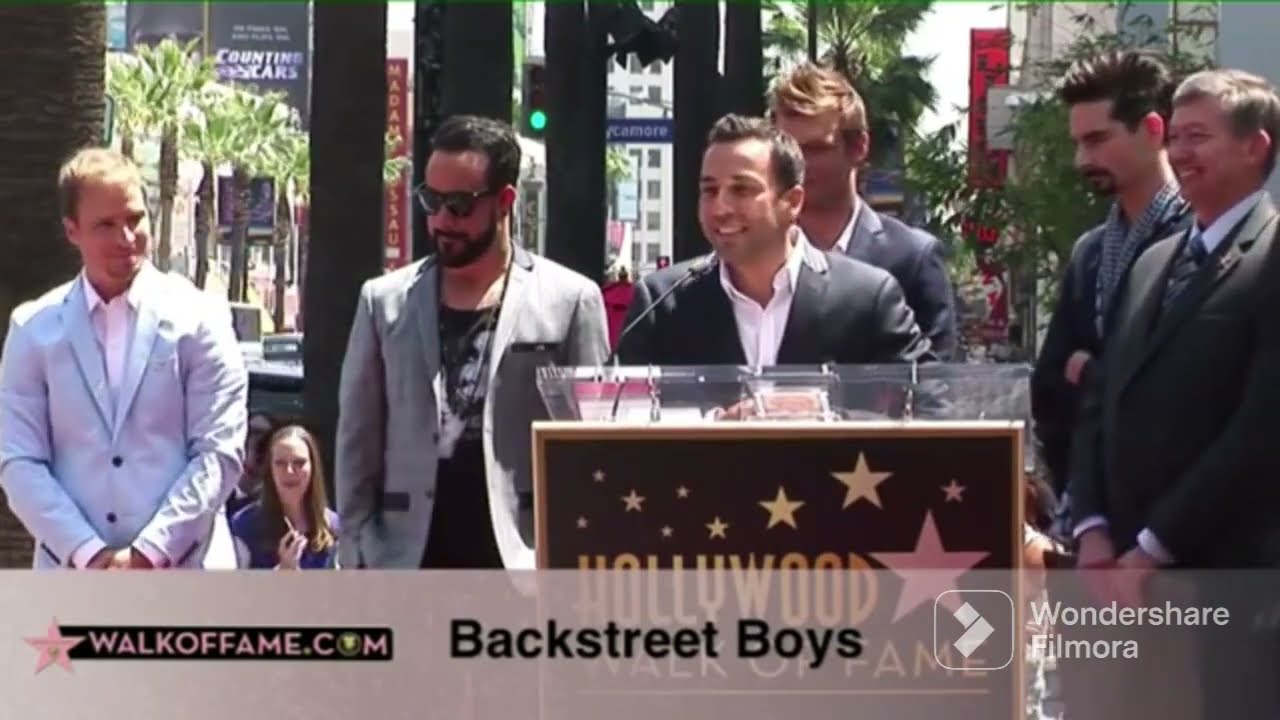 Backstreet Boys 30 years - 30 moments. Hollywood Walk of Fame - Full video