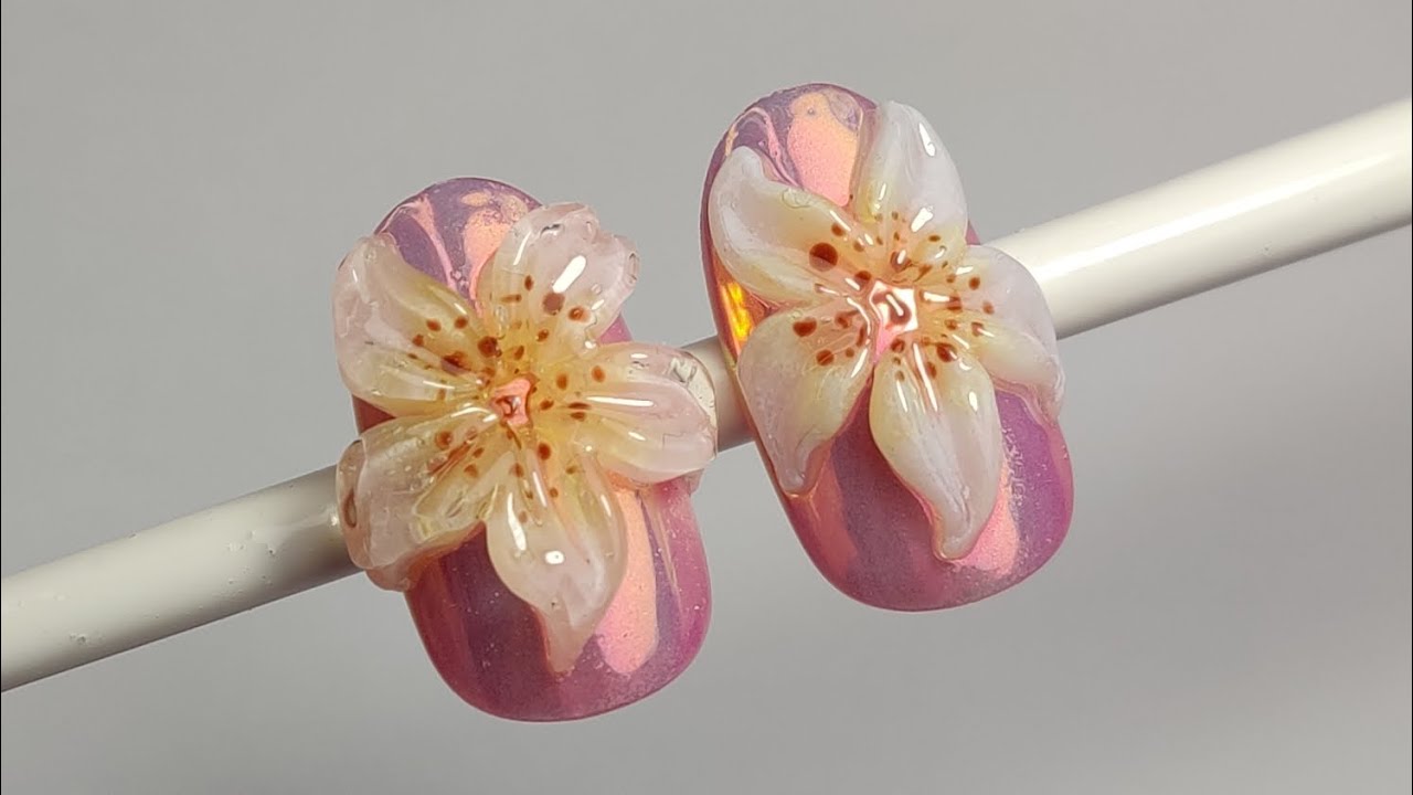 🌺Flor 3D con GEL SOLIDO de BORN PRETTY🌺 Alcira's Nail Art 💅
