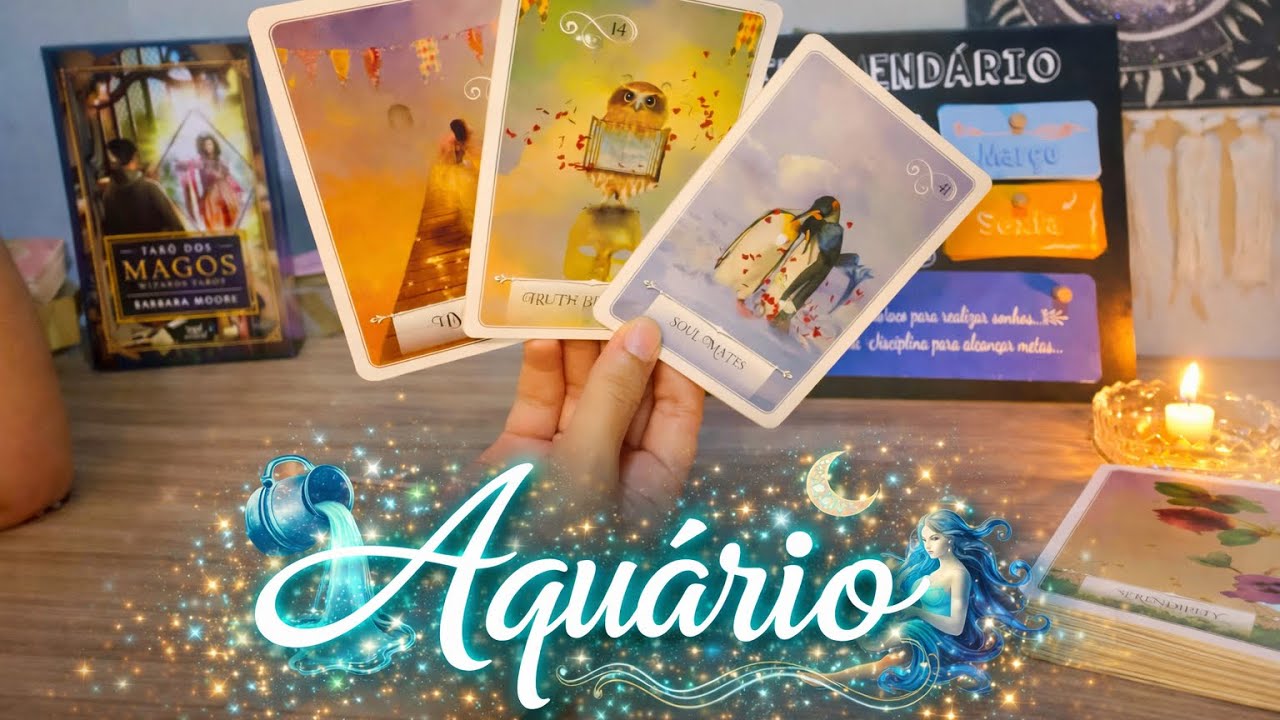Aquário ♒️ Sabádo 14 de Março ✨ Mensagem do Tarot de Hoje✨🍀