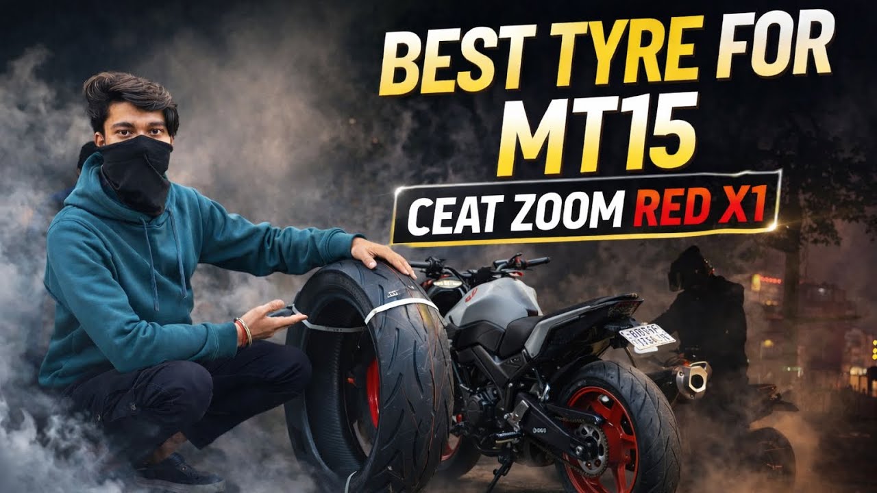 Best Tyre For Mt-15, 150mm🔥 Upgrade | CEAT Zoom Red X1 | burnout 😱