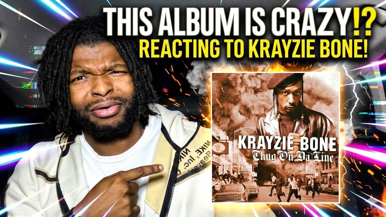 IS KRAYIZE BONE REALLY TOP 5?!?! Krayzie Bone - Thug On Da Line Album Reaction Pt. 1/5