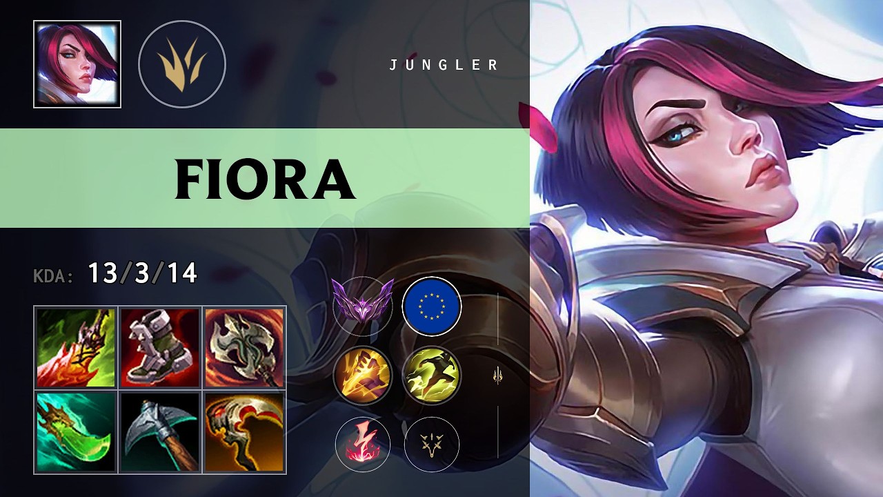 Fiora Jungle vs Lee Sin - EUW Master Patch 26.12