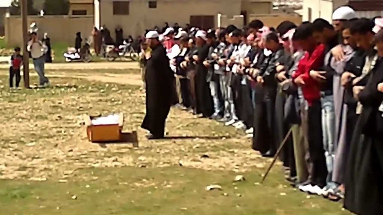 الشهيدة مصلحة علوان/  صلاة  الجنازة/ حمص مخرم التحتاني