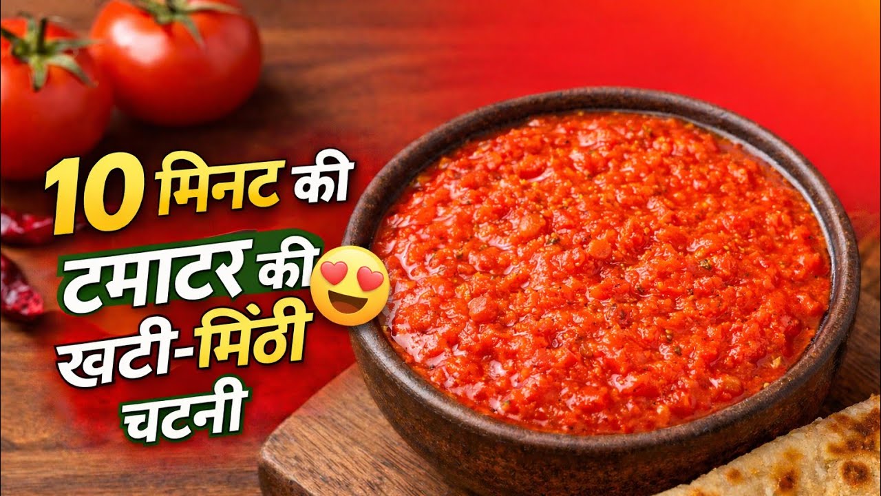 टमाटर की ऐसी चटपटी खट्टीमीठी चटनी लंच डिनर का स्वाद 100गुना बढ़ादे महीनो खाओ| Desi Tamatar ki Chutney