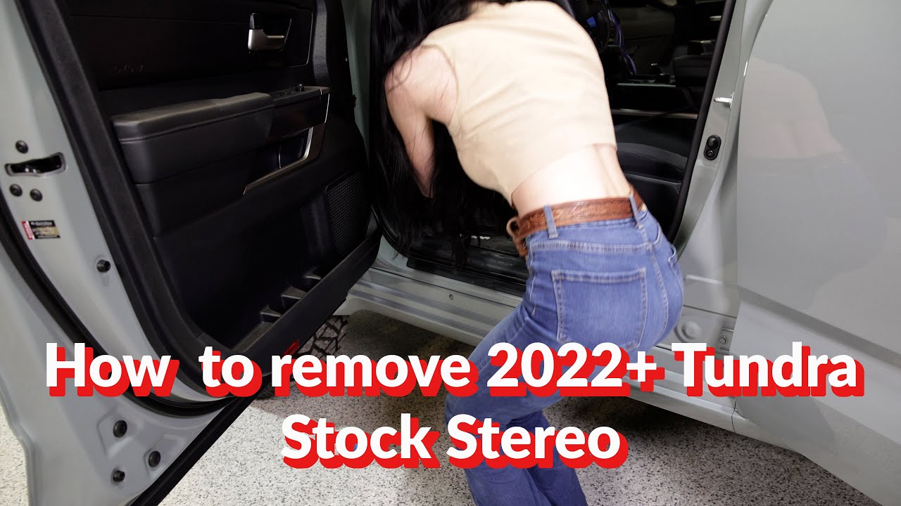 How to remove the stock stereo radio in 2022+ Toyota Tundra - Factory Stereo Integration, Add Amp(s)