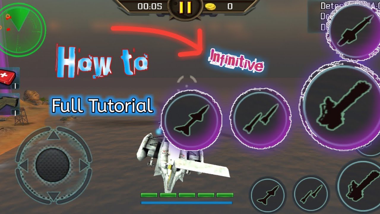 Gunship strike 3D_Unlimited weapons clips [ Full Tutorial ]