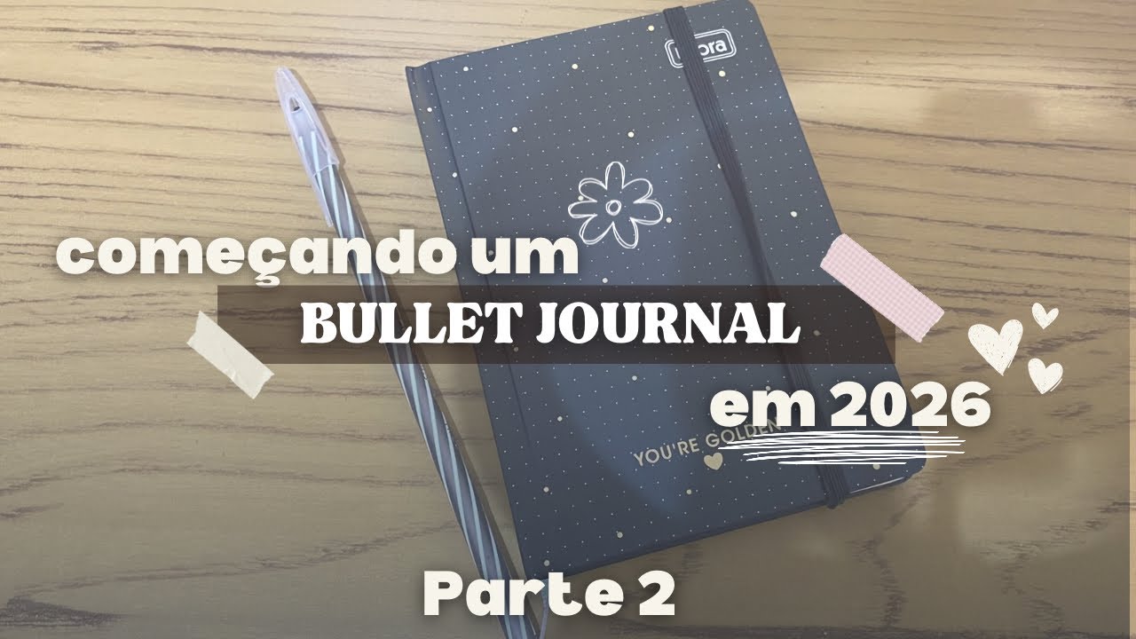 Começando um Bullet Journal do ZERO para 2026 | Filmes, Séries e Livros #bulletjournal 