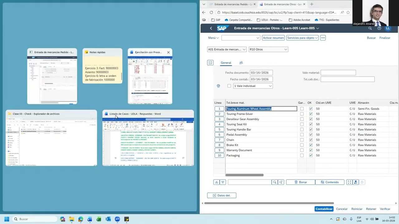 Parte 01 - Ejercicio 06 - Utilización de SAP Versión 4.2 - Procesos Logísticos
