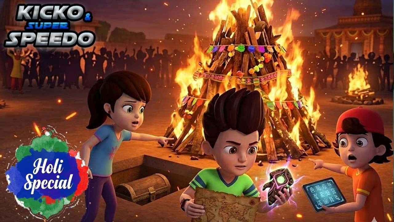Holi Special | Kicko और Holika Dahan का Secret Mission |  Kicko & Super Speedo | Episode In Hind