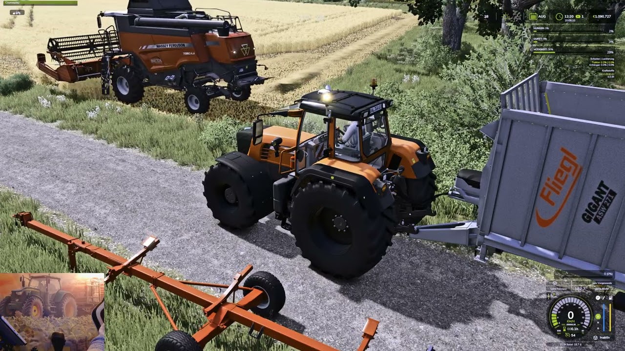 LS 25 Hof Bergmann 1.4.0.0 Beta Feld 3  Weizen Dreschen