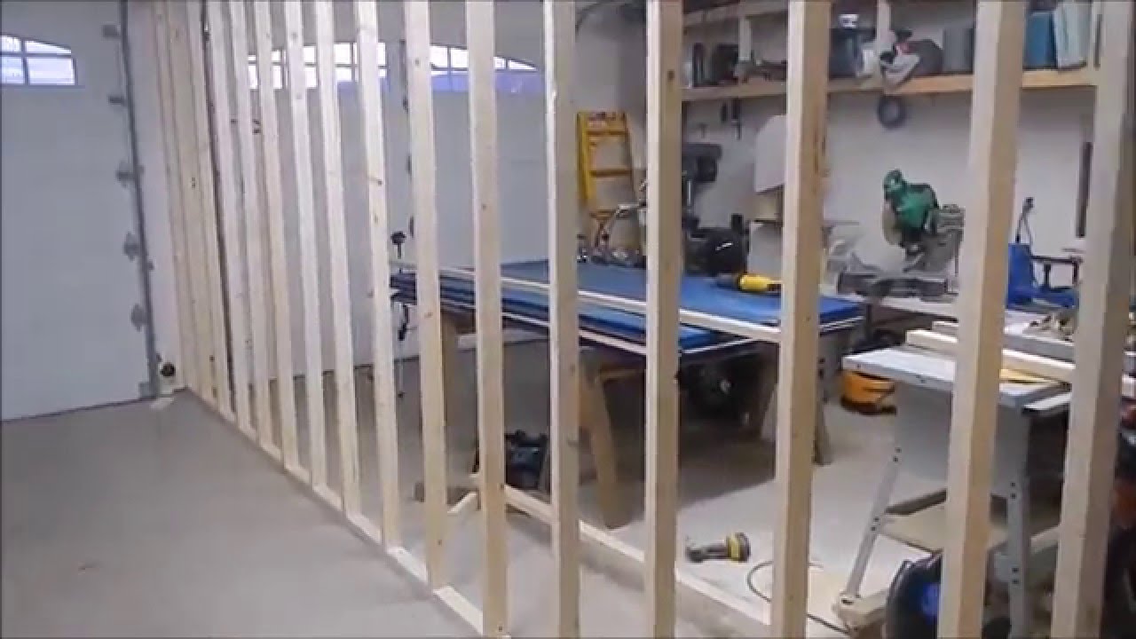 New Garage Dividing Wall part 1