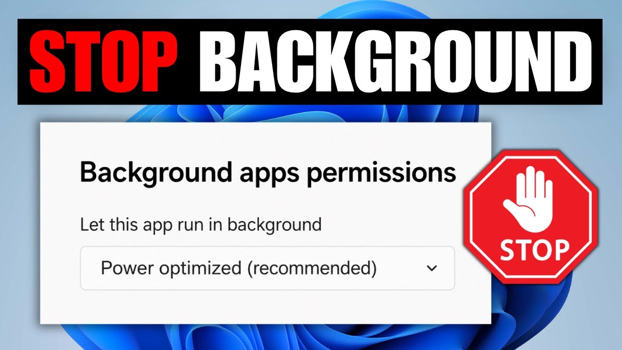 How To Stop Background Apps In Windows 11