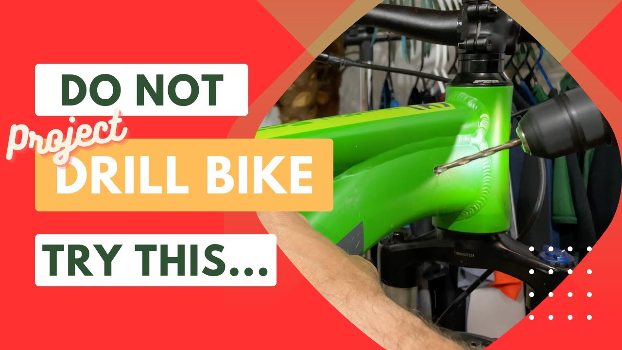 We Drilled Holes in My Bike!!!! Internal Dropper Post Install