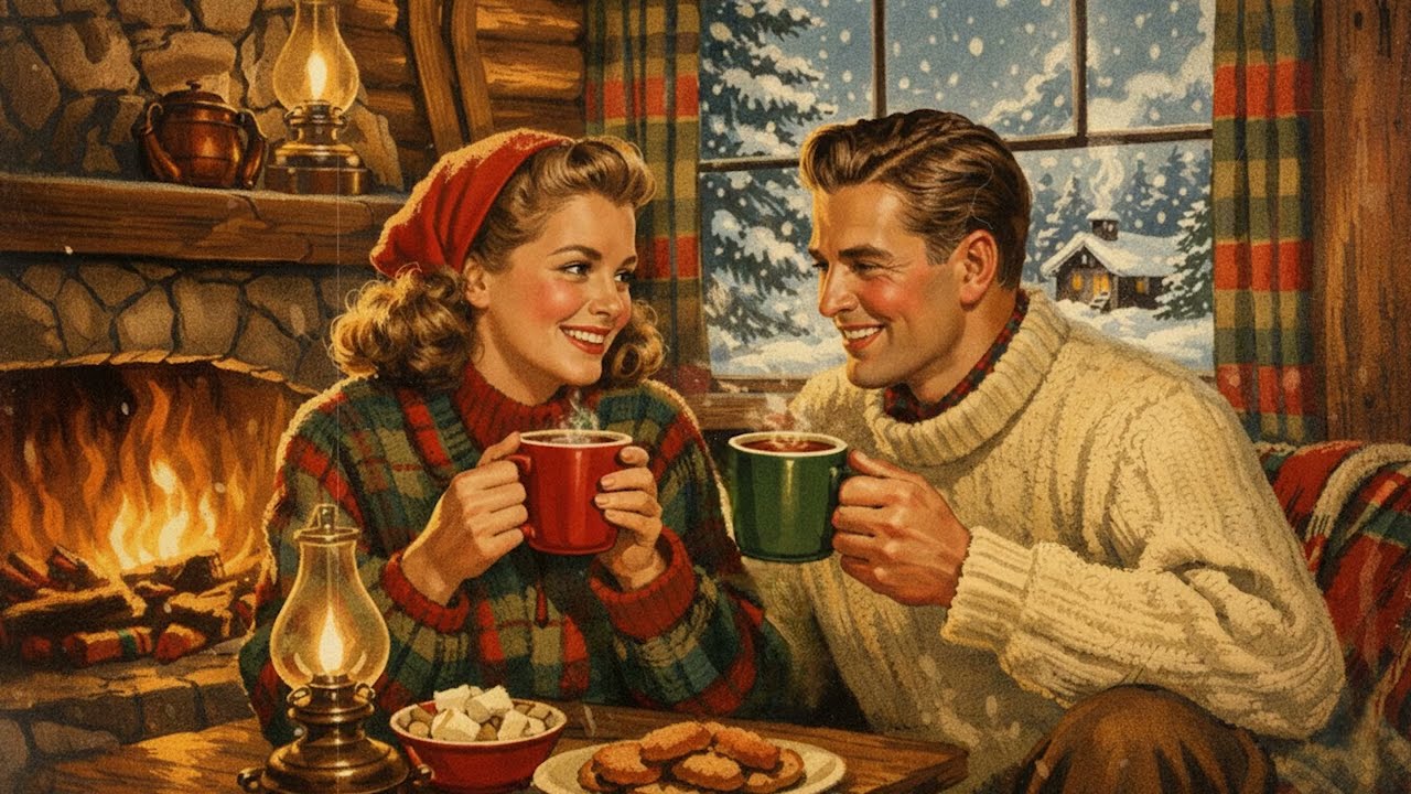 Hot Chocolate on a Winter Night: Cozy Vintage Music for Winter Days | Happy Vintage 1940s Jazz