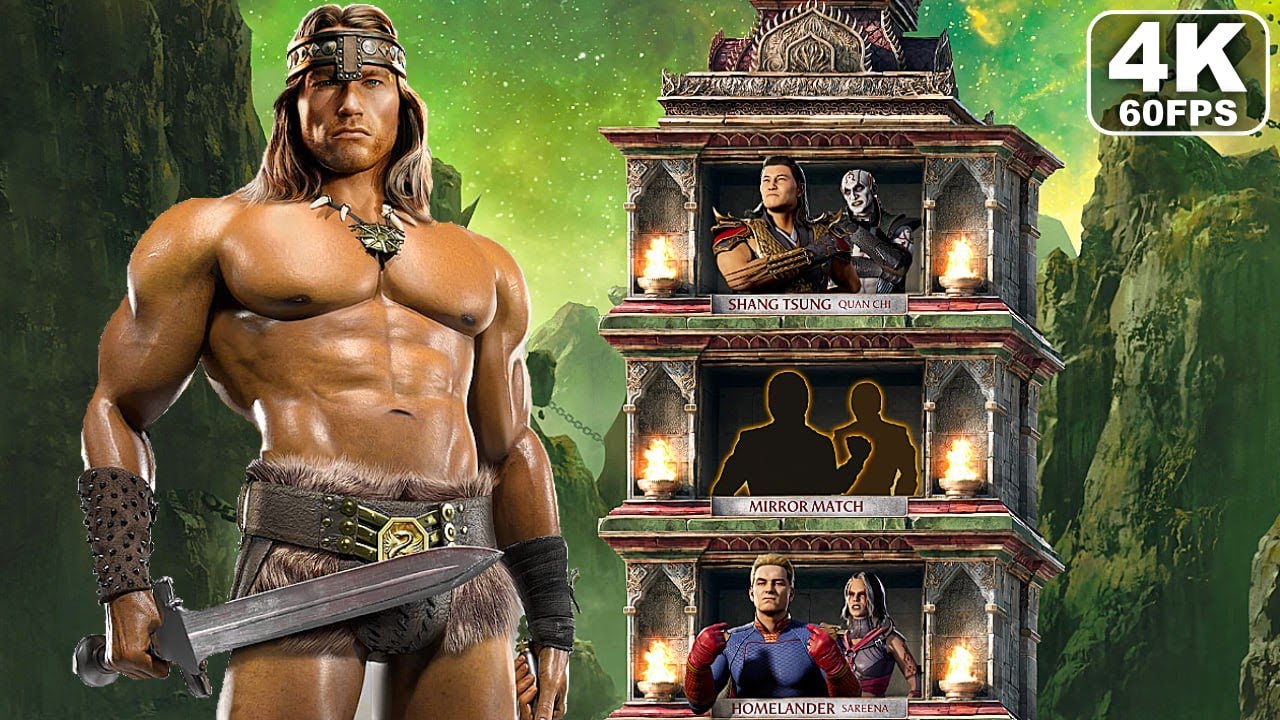 Mortal Kombat 1 Conan Klassic Tower Gameplay MK1