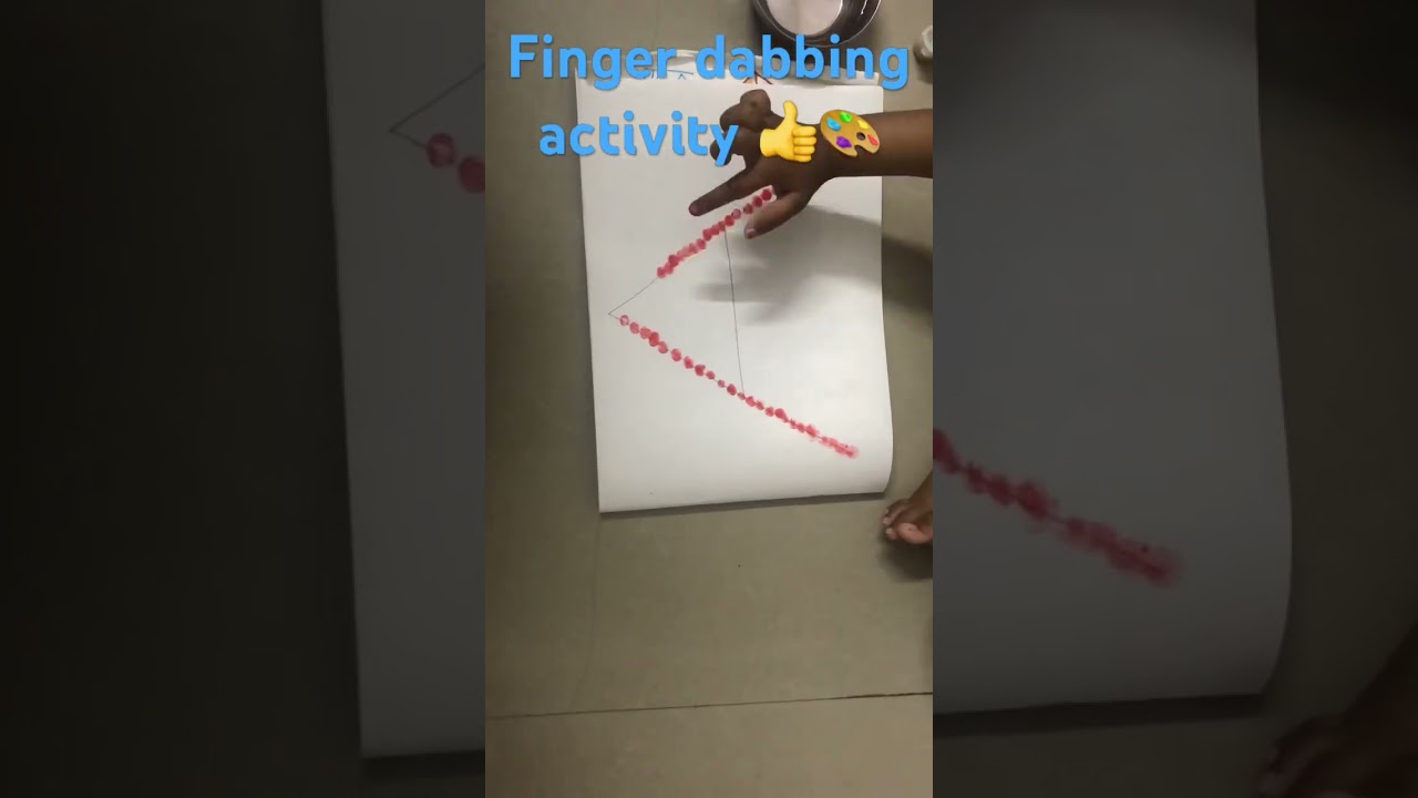 How to do finger dabbing activity #fingerdabbing#nurseryactivities