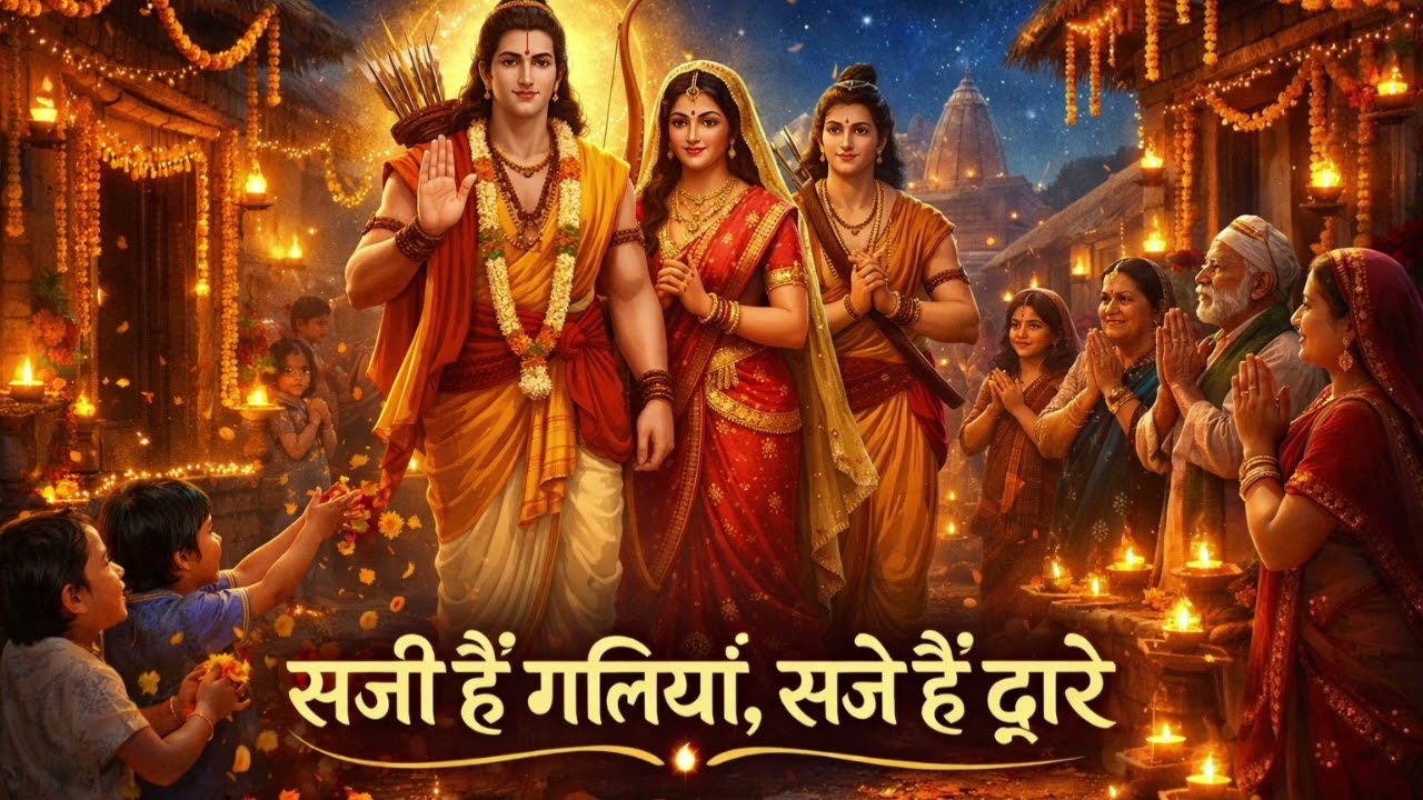 सजी हैं गलियाँ, सजे हैं द्वारे | Ram Aagman Bhajan | Ram Aaye Hamare Gaon | New Ram Bhajan 2025