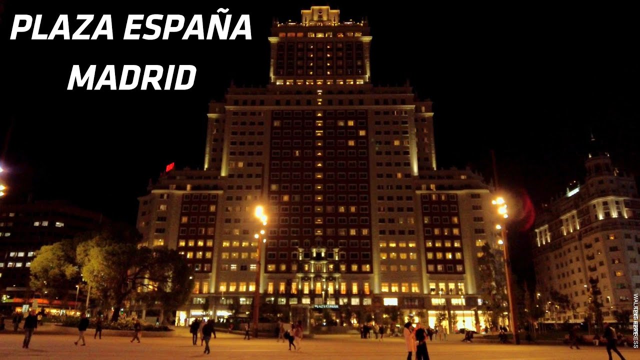 PLAZA ESPAÑA MADRID 4k Evening Walk Spain 2022