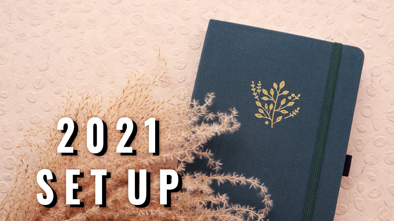 2021 BULLET JOURNAL SET UP 📔 MINIMAL NEUTRAL COLLAGE