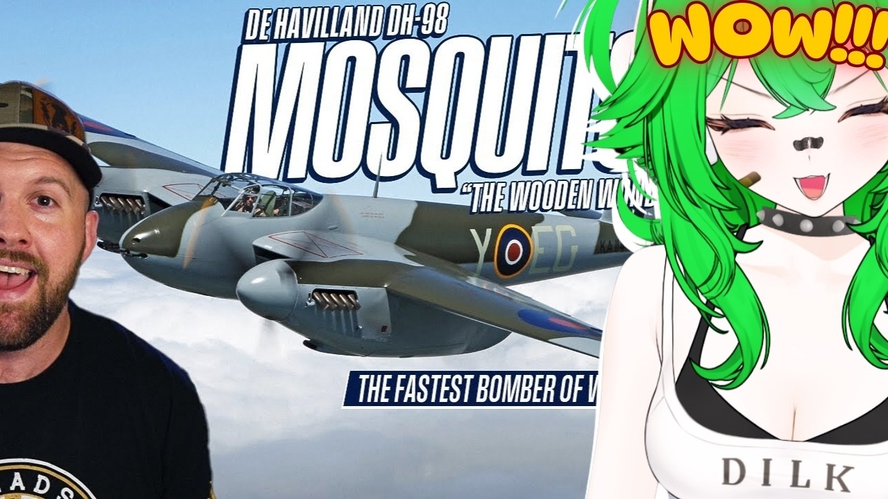 [Реакция] Этот деревянный самолет абсолютно унизил немцев | DH-98 Mosquito