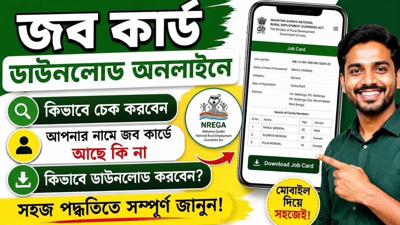 Job Card Download Online | job card check online