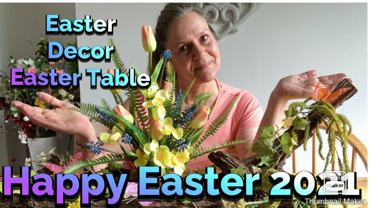 Easter/Spring Home Decor /HomeBargains/Poundland Decorations/ Table Decor/ Happy Easter 2021🌷🐥