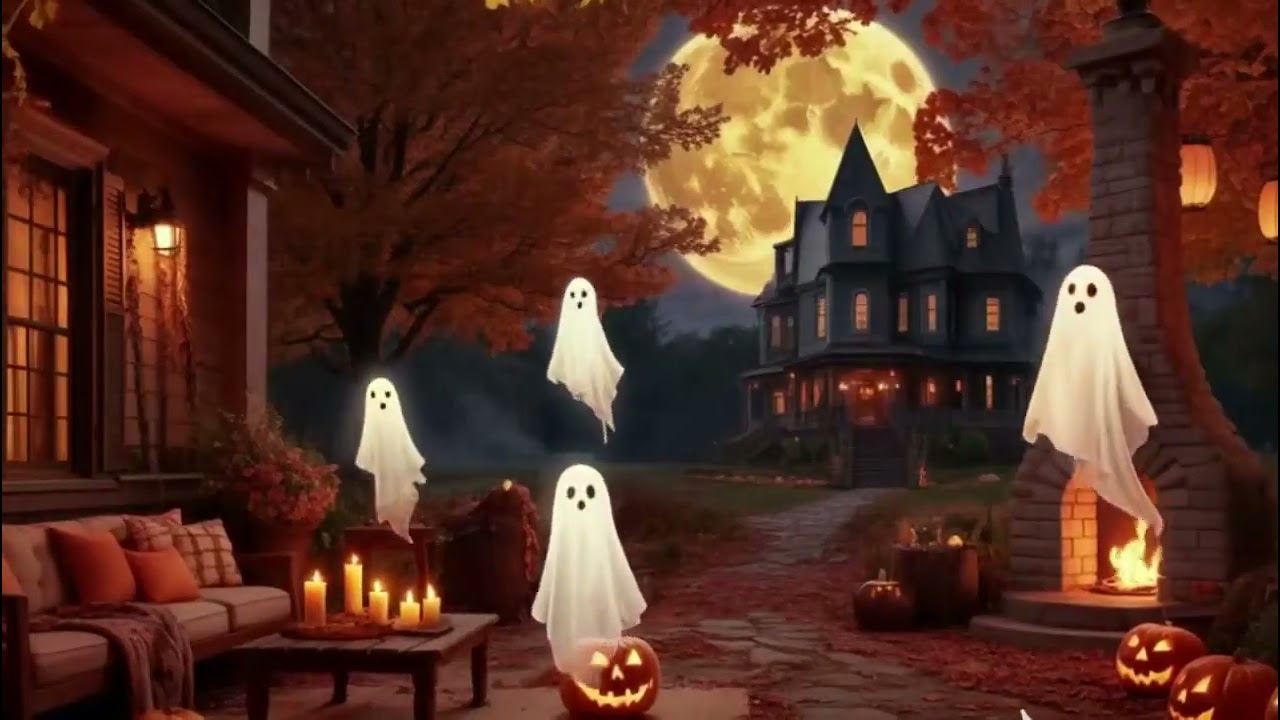 Cozy Autumn Porch Ambience 🍂 Smooth Jazz Music with Fireplace Sounds for Relaxation, Focus & Sleep
