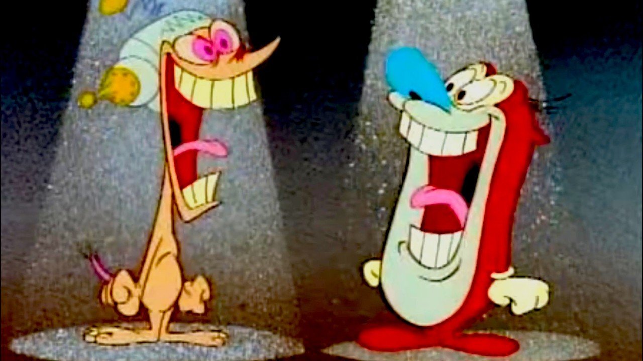 Happy Happy Joy Joy (Ren & Stimpy) &mdash; Stinky Wizzleteats Song | Late Night Stumble (4K)
