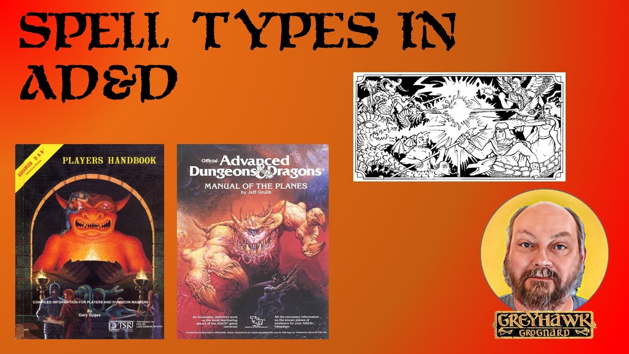 Типы заклинаний в AD&D