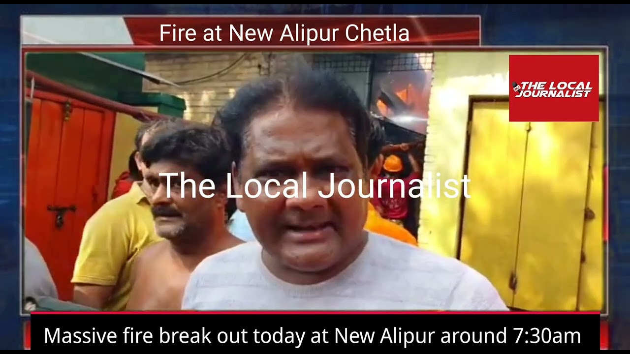 Massive fire break out today at New Alipur Chetla Road around 7:30am No casualty reported.