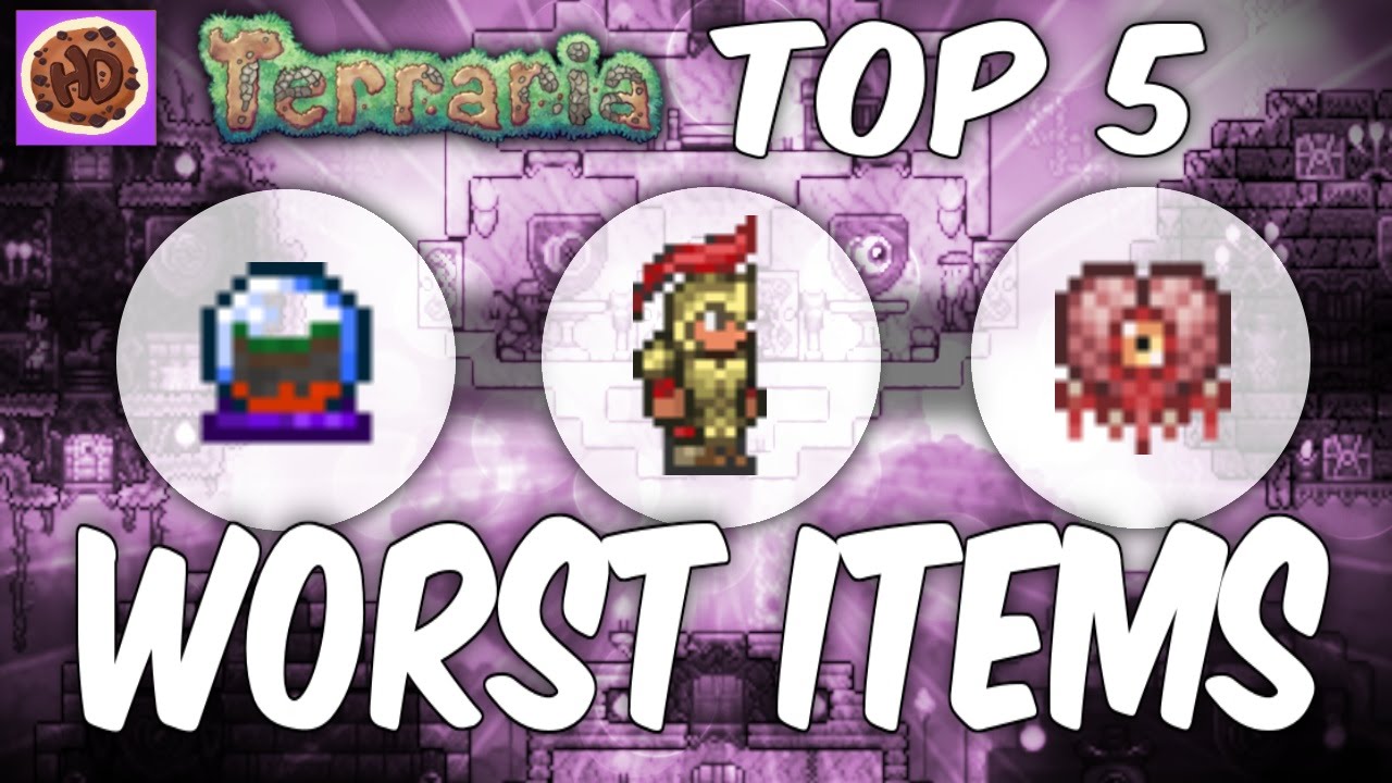 Terraria Top 5 Worst New Items | 1.3 Worst Weapons Accessories