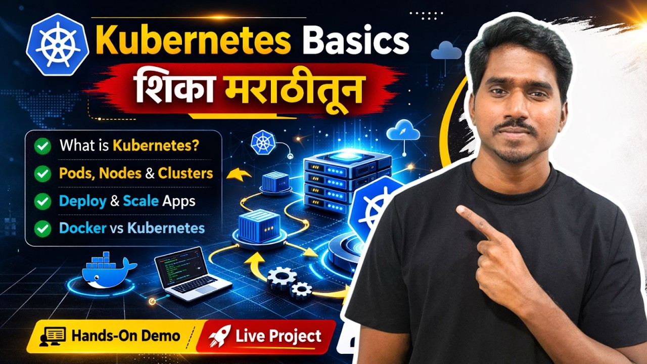 🚀 Kubernetes Basics LIVE 🔴 | Marathi मध्ये Complete Kubernetes Guide | Pods, Services, Deployments