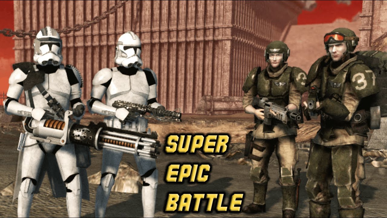 Clone Troopers vs Astra Militarum - Star Wars vs Warhammer 40k | Cinematic Battle