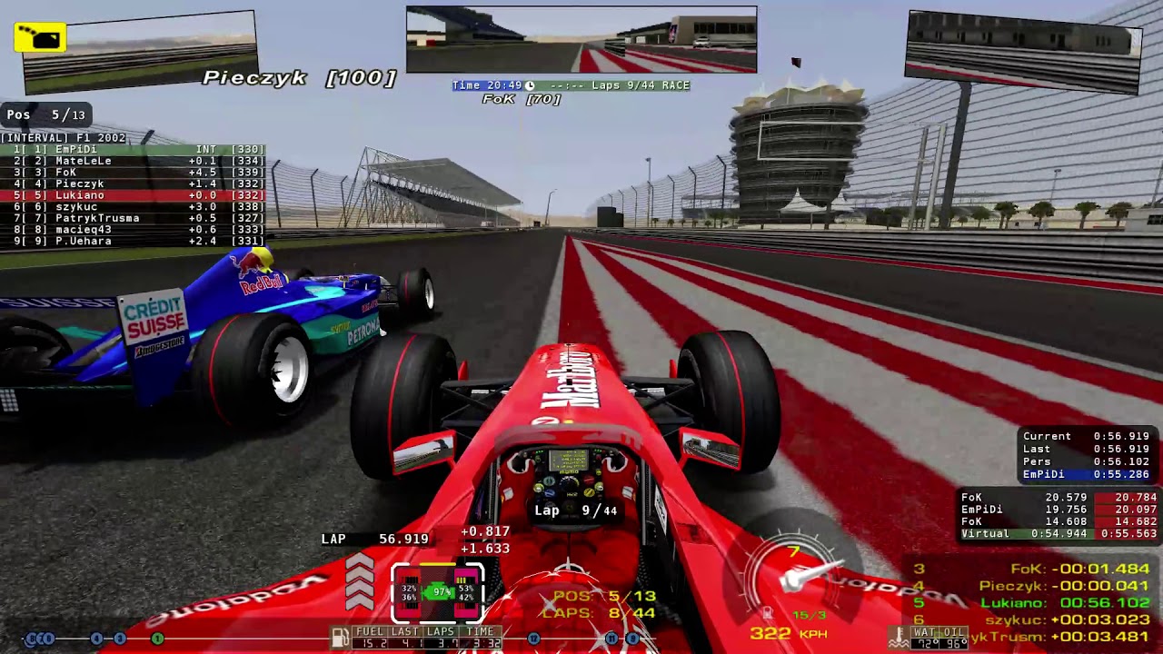 rFactor Liga Legend League gp Bahrajnu