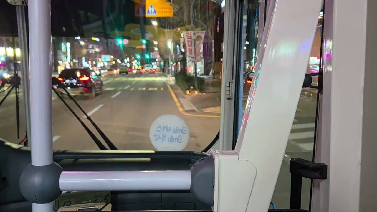 뉴코아아울렛~대티역까지 주행영상( 동진여객 96번버스 ) 