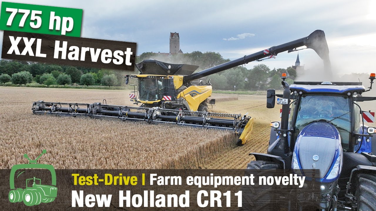 New Holland CR11 Test Drive | New XXL Combine | Zedelgem Factory Tour| CR10 | Farming