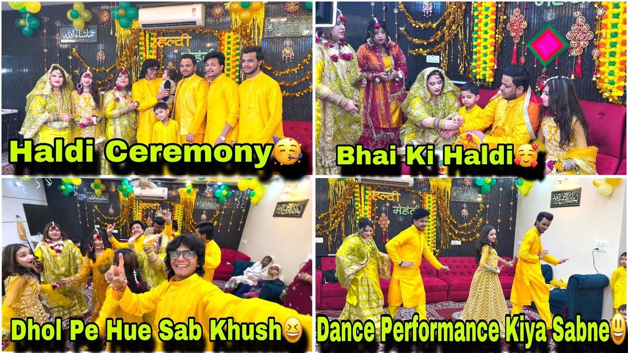Zakir Ki Haldi Ceremony ||😍😍|| Family Vlogs